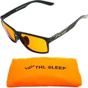 더 나은 수면을 위한 탄소 강화 나일론 블루 라이트 차단 안경 - TV 스마트폰용 주황색 컴퓨터 편두통 화면