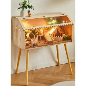 병아리 케이지 키우기 육추기 세트 조명 사육상자 미니