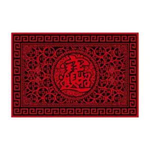 현관 발매트 풍수 아파트 카페트 레드 베란다 깔판 60x100cm