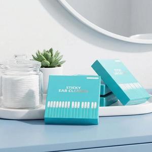 캔들 개인용 귀 위생 스틱 24개입 부드러운 실리콘 점착 팁 일회용 재사용 가능 외이도 관리 가족용 팩