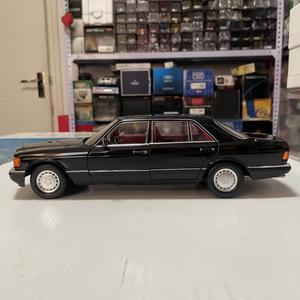 NOREV 1/18 자동차 모델 S클래스 W126 560SEL 합금 다이캐스트 풀 오픈 룸 장식 수집가를 위한 선물