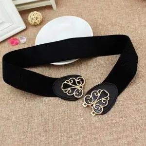 엘레강스 스판 밴드벨트 블랙 와이드 밴딩벨트