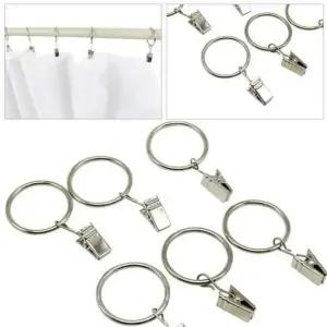 코텍 집게달린 커튼링세트 대 6p K W 커튼링세트 커튼집게 커텐집게 커텐고리 커텐링