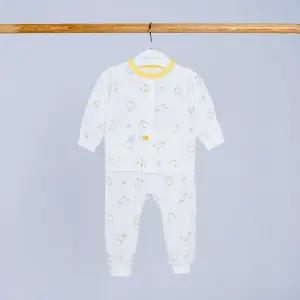 [달퐁]큐비앤맘 오리의오후 자카드 긴팔 내의 봄내의 얇은내복