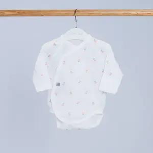 [달퐁]큐비앤맘 핑크하트 메쉬 배냇 바디슈트 신생아 아기바디수트