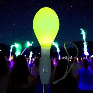 게더릭 LED 인스턴트 집회용 응원봉 야광 알 옐로우형광막대기 도구 불빛 콘서트 스틱 집회 LED응 파티용품