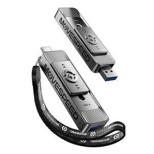 [미국배송] 듀얼 포트 및 푸시 풀 디자인의 1TB 솔리드 스테이트 드라이브 이동 속도 - 560MB/S 읽기 속도 타입 C + USB 3.2 휴대용 아이폰호환 15/16/17/ANDROID/MAC용 SSD