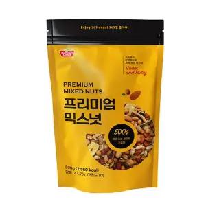[NS홈쇼핑]프리미엄 7종 믹스넛 500g x 3봉(땅콩+아몬드+바나나칩+김과자)..[35639338]