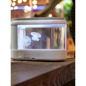 해파리 탱크 수조 USB Acuario 미니 서핑 트라이어드 칸막이 액세서리 라운드