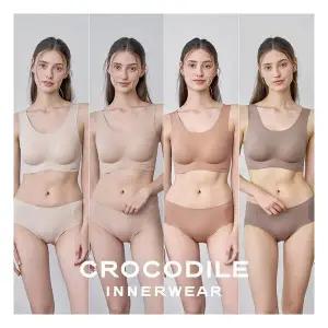 [6천원 비밀쿠폰][크로커다일] 소프트 나일론모달 패드일체형 U넥 브라+팬티 8종세트 CDW5O13141516_T