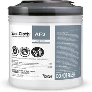 산이 천 AF3 표면 소독 물티슈 무향 무알코올 대형 용기 160개의