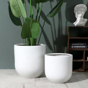 대형 화분 북유럽 직경을 바나나 여행자 30그루 도자기 심플한 화이트 스몰 대형화분 거실 이상의 자기 초대형