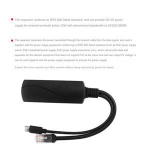 Y95A-기가비트 POE 분배기 5V3A 1000Mbps Type-C 이더넷 전원 공급 CISCO호환  HUAWEI호환  IP 카메라호환