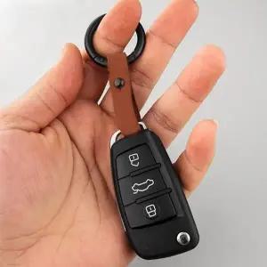 차키 가죽 걸이 열쇠 고리 키링 리얼 키 홀더 (WFJSPWO)