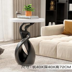 홈데코 크리에이티브 조각상 소파 사이드 테이블 대형 추상 미술 장식품 북유럽 거실 커피 집들이 선물