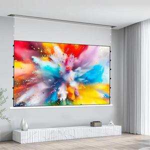 플로팅 스크린 전동 프로젝션 ALR 포토닉 가정용 100인치 숨김형 리프팅 4K 초고화질