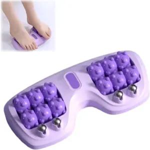휴대용 이중 발 마사지 롤러 발바닥 근막염 스트레스 순환 개선 지압 요법 가정 사무실용 반사요법