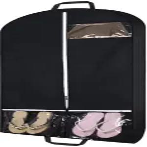 여행용 의류 가방 2팩 보관용 2포켓 (색상 검정 사이즈 128 * 58 8cm)