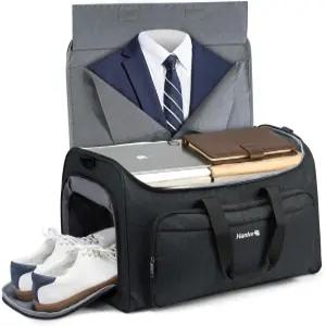 여행용 의류 가방에 한케 캐리 신발 수납 공간 컨버터블 더플백 러기지백 주말 가방 남성 여성 행잉 캐리어