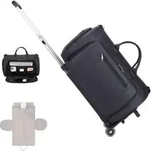 여행용 롤링 의류 가방. 남성 더플 가방 러기지 슈트. 바퀴 달린