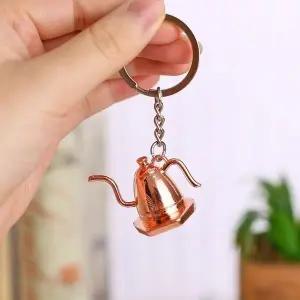 2p세트 인기 열쇠고리 로즈골드 커피포트 키링 (WFJSQ4P)