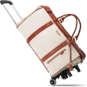 신발 주머니와 탈부착 가능한 어깨끈이 달린 의류 롤러백 여행용 컨버터블 캐리 - 스노우