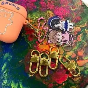 부자재 악세사리 5P 골드 선물 고리 회전 디 (WFJSQKN)