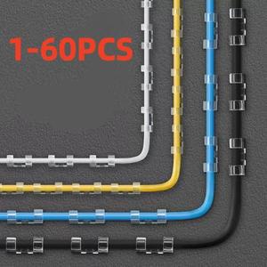 케이블 클립 정리기 드롭 와이어 홀더 관리 자가 접착 매니저 고정 클램프 와인더 사무실 자동차용