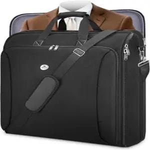 여행용 마테인 의류 가방 어깨끈이 달린 최대 6벌의 대형 이중 수트 옷을 걸 수 있는 접이식 휴대용 수하물