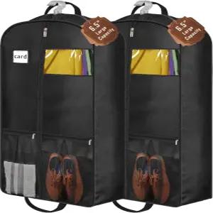 STEPONE 6.5 여행용 가제트 헤비 듀티 의류 가방 43 옷장 보관용 옷 셔츠 코트 원피스용 포켓 남성 정장