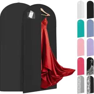 가운용 72인치 롱 원피스백 - 원피스용 웨딩원피스 의류백 옷걸이 옷장 보관용 신분증 창 여성 내구성 여행