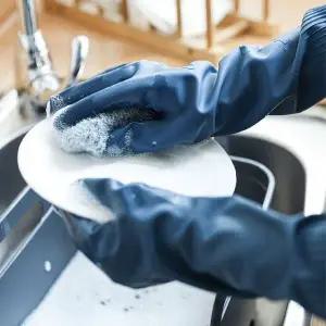 고품질 요리용 고무장갑 요리 코멕스 고무장갑 네이비 대 설거지 (WFK6JTU)