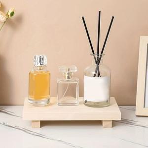 라포식 나무 트레이 받침대 스탠드 욕실 장식 세면대 손 비누 향기로운 양초 보관 홀더 주방 조미료