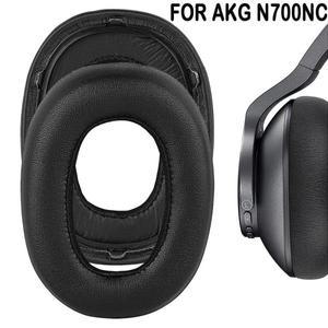 단백질 가죽 이어 패드 교체 소프트 헤드셋 귀마개 메모리 스폰지 쿠션 AKG N700NC 헤드폰 액세서리 2개