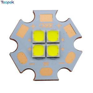 XPL 4 칩 36W LED 이미터 XHP70 SST-90 3V 6V 12V 쿨 화이트 웜 20mm 쿠퍼 PCB 포함