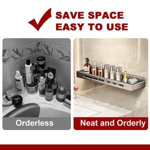 라포식 벽걸이 욕실 선반 화장실 스테인리스 스틸 무타공 걸이형 정리대 주방 싱크대용