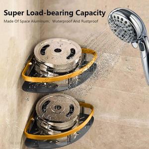 라포식 드릴링없이  욕실 선반 녹슬지  알루미늄 샤워 벽 샴푸 수건 홀더 주최자 Accessorie