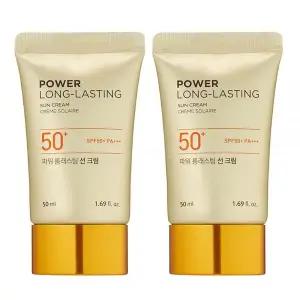 더페이스샵 내추럴선 에코 파워 롱래스팅 선크림 SPF50+ PA+++ 50ml 2개