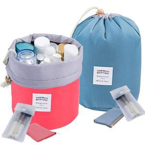 [미국배송] 인보다 2PCS 여행용 화장품 가방 메이크업 정리 욕실 케이스 (레드+블루)