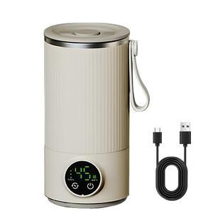 [미국배송] WGL&HJ 전기 자가 가열 및 교반 커피 머그 충전식 스마트 온도 조절 여행용 음료 머그 타입-C 충전 4-6시간 배터리 수명