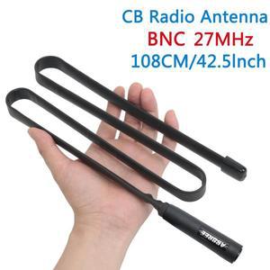 ABBREE 전술 안테나 27Mhz 72/108CM CB 휴대용 라디오 Cobra Midland Uniden Anytone 용 BNC 커넥터 포함