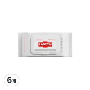 랩신 V3 대용량 휴대용 손소독 티슈 캡형 60개입 6개