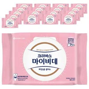 마이비데 벨런스케어 대용량 휴대용 화장실용 물티슈 캡형 55g 40매입 18개