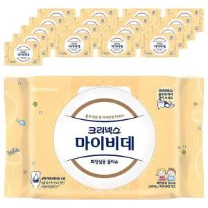 마이비데 키즈 대용량 휴대용 화장실용 물티슈 캡형 40매 18개