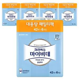 마이비데 클린케어 대용량 휴대용 화장실용 비데티슈 패밀리팩 휴대형 55g 42매 30개