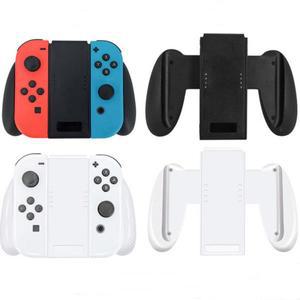 NS 스위치 OLED 게임 조이콘 그립 블랙 화이트 컬러 핸드 브래킷 지지 홀더 비충전