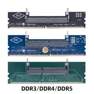 노트북-데스크탑 메모리 어댑터 카드, DDR3 DDR4 DDR5 SO-DIMM-PC DIMM 컨버터 커넥터 1x