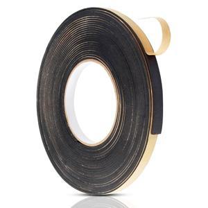 2 롤 폼 테이프 66피트 자동차 스피커 씰링 방음 방수 단열 스트립 접착 개스킷 문과 창문용 두께 2mm-폭 10mm 풍화