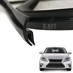 앞유리용 핀컷티 1.7M/ 5.6피트 자동차 씰 스트립 고무 검은색 윈드실드 창문 도어 날씨 H자형-1.7M