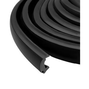 40피트 RV 윈도우 씰 0.5 x 0.275 방수 고무 스트립 자동차 유리 가장자리 날씨 제거 캠핑카 해상 보트 트럭용 윈드실드 잠금 개스킷 1230만 자유 절단